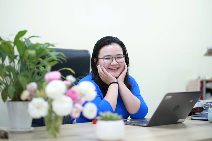 Nhà báo Lê Tường Vân, Báo Lao Động. Ảnh: NVCC