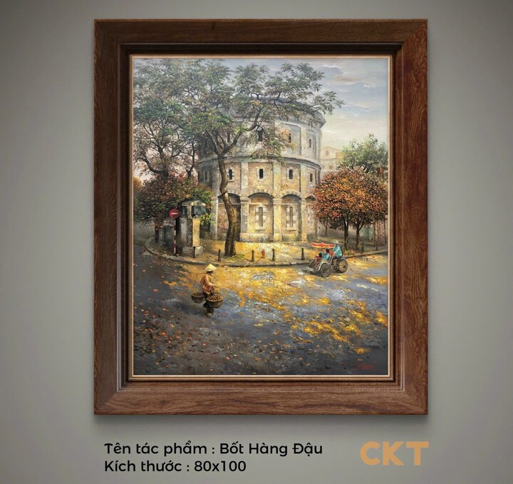 Một trong những dấu ấn đặc biệt trong sáng tác của Quách Chiến Thắng là sự chuyển dịch từ sơn dầu sang sơn mài.