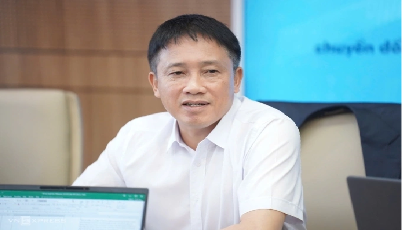Ông Mai Sơn – Phó Cục trưởng Cục Thuế (Bộ Tài chính) tham gia phỏng vấn trực tuyến vào ngày 17/6. Ảnh VNE