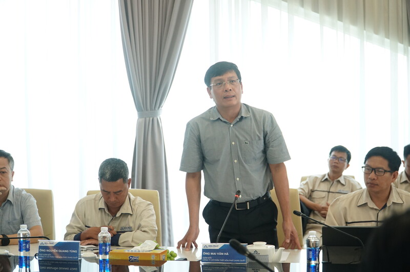 Ông Mai Văn Hà, Giám đốc Công ty CP Thép Hòa Phát Dung Quất (Ảnh: Vũ Lê)
