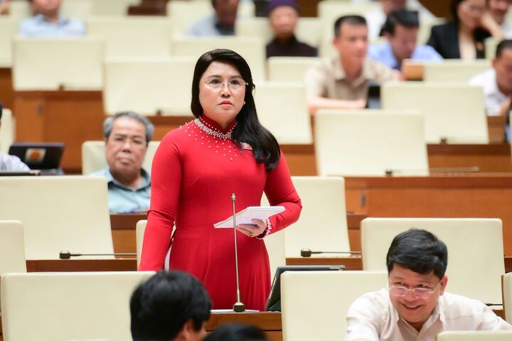 Đại biểu Nguyễn Thị Kim Bé - Đoàn Kiên Giang. Ảnh: QH