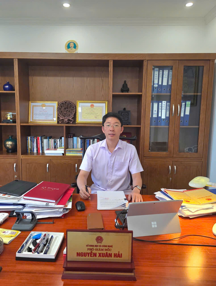Ông Nguyễn Xuân Hải - Phó Giám đốc Sở Khoa học và Công nghệ tỉnh Hưng Yên. Ảnh Minh Trí