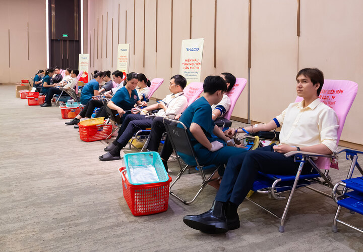 Hiến máu tình nguyện là hoạt động thường niên, lan tỏa giá trị nhân văn tại THACO