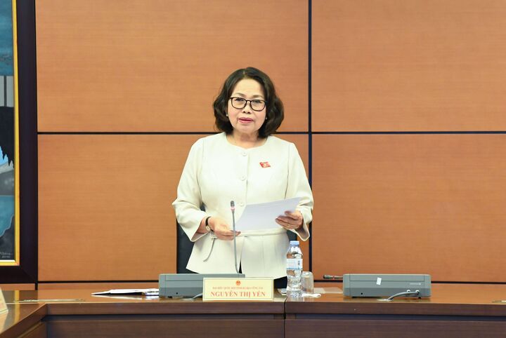 Đại biểu Nguyễn Thị Yến - Trưởng đoàn ĐBQH tỉnh Bà Rịa - Vũng Tàu. Ảnh: Lâm Hiển