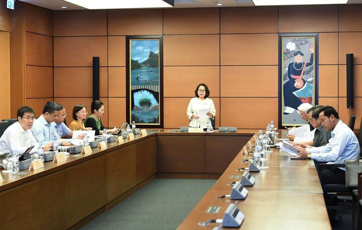 Toàn cảnh phiên thảo luận tại tổ 4 chiều 20/6. Ảnh: Minh Anh