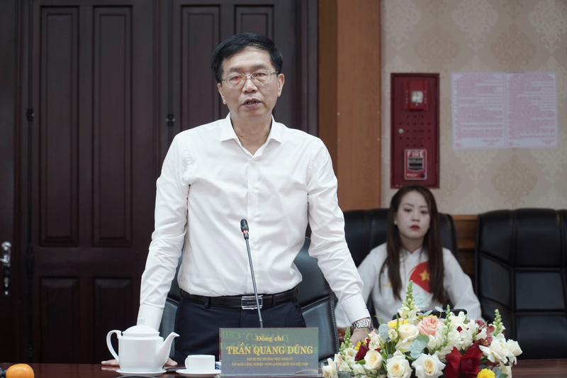 Đồng chí Trần Quang Dũng, Phó Bí thư Thường trực Đảng ủy Petrovietnam phát biểu tại hội nghị (Ảnh: PV GAS)