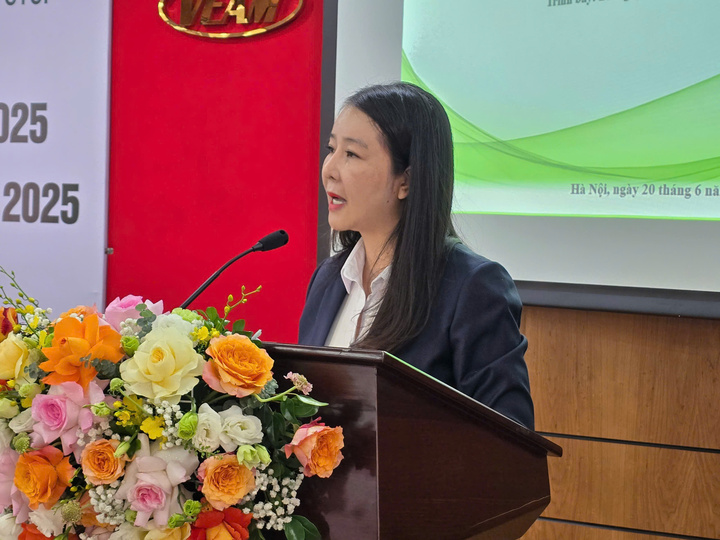 Bà Nguyễn Thị Hoa – thành viên Hội đồng quản trị. Ảnh: Thu Hường