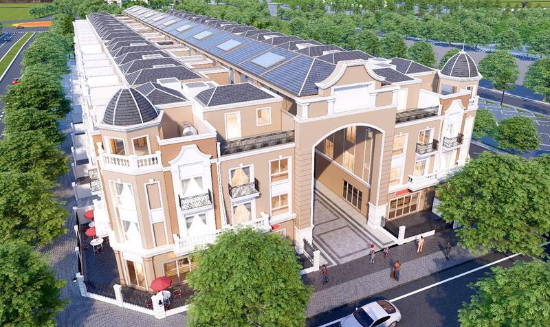 Shophouse 2 mặt tiền kết hợp phố đi bộ có mái che- sản phẩm độc bản chỉ có tại các dự án của Eurowindow Holding