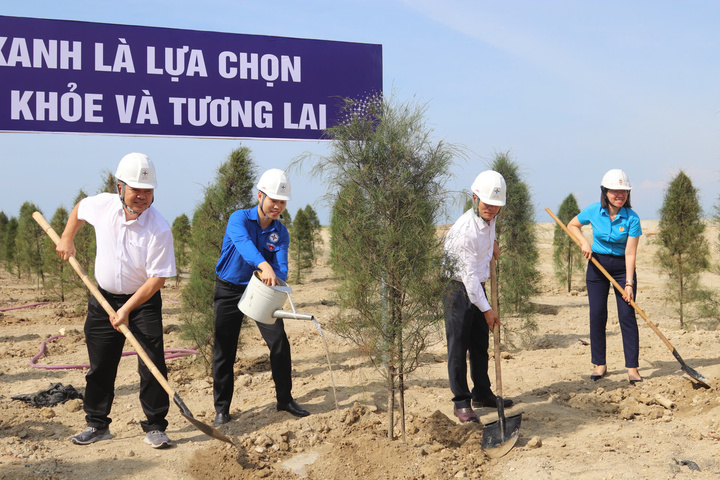 Tuổi trẻ Nhiệt điện Vĩnh Tân 4 trồng cây xanh vì môi trường - 2