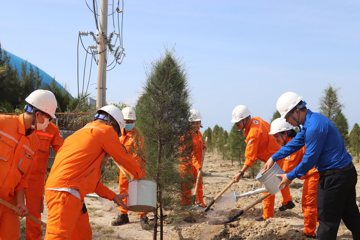 Tuổi trẻ Nhiệt điện Vĩnh Tân 4 trồng cây xanh vì môi trường - 4