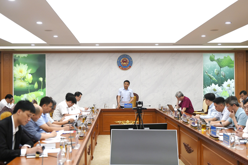 Quang cảnh Hội nghị lấy ý kiến về Nghị định quy định cơ chế, chính sách hợp tác công tư trong khoa học, công nghệ, đổi mới sáng tạo và chuyển đổi số