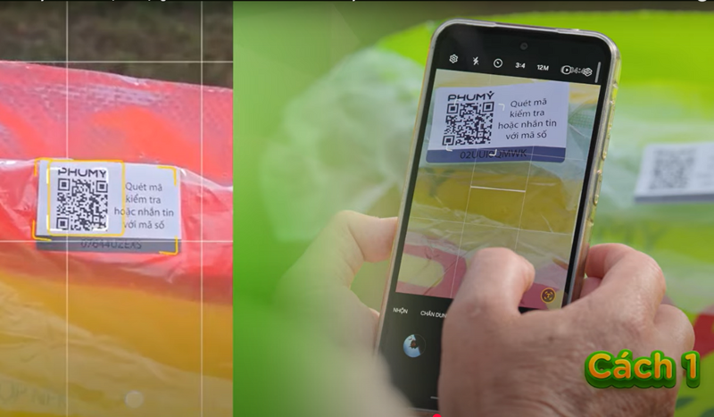Công nghệ RFID QRcode được tích hợp vào bao bì sản phẩm (Ảnh: PVFCCo - Phú Mỹ)