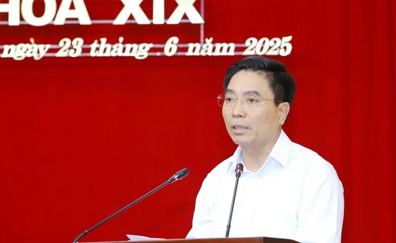 Bí thư Tỉnh ủy Thanh Hóa Nguyễn Doãn Anh phát biểu tại hội nghị. Ảnh: Minh Hiếu