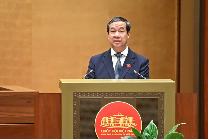 Bộ trưởng Bộ Giáo dục Nguyễn Kim Sơn. Ảnh: VPQH