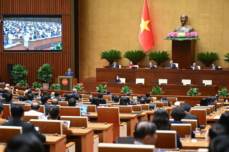 Sáng 27/6/2025, Quốc hội họp phiên bế mạc. Ảnh: VPQH