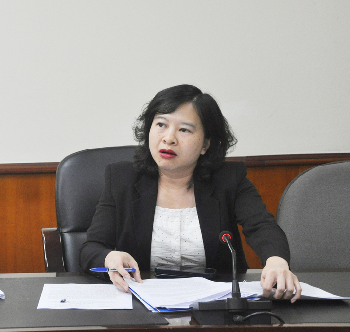 Bà Trịnh Thị Thu Hiền thông tin rõ hơn về việc phân cấp, phân quyền trong cấp C/O (Ảnh: Phương Lan)