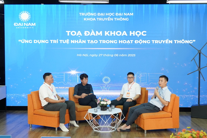 Quang cảnh tọa đàm “Ứng dụng trí tuệ nhân tạo trong hoạt động truyền thông”