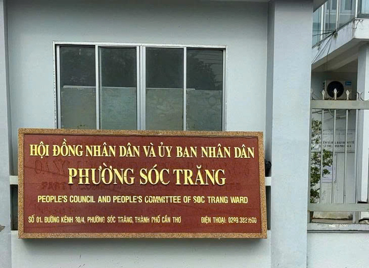Trụ sở phường Sóc Trăng (mới). Ảnh Khắc Tâm