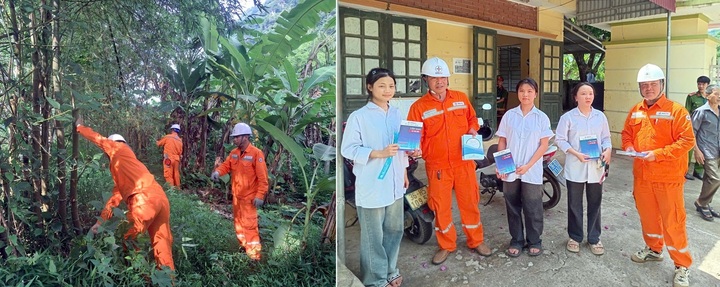 Trước kỳ thi được diễn ra, các Điện lực trực thuộc PC Thanh Hóa đã ra quân giải phóng hành lang an toàn lưới điện nhằm góp phần đảm bảo hệ thống điện vận hành an toàn, ổn định. Bên cạnh đó tổ chức triển khai chương trình "Tiếp sức mùa thi" với nhiều hoạt động thiết thực. Ảnh: Ngọc Huyền