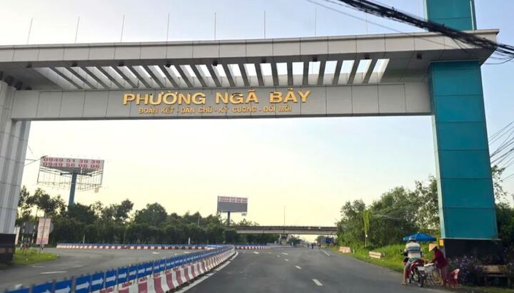 TP. Ngã Bảy (Hậu Giang cũ) nay thành phường Ngã Bảy, TP. Cần Thơ. Ảnh Nhật Huy