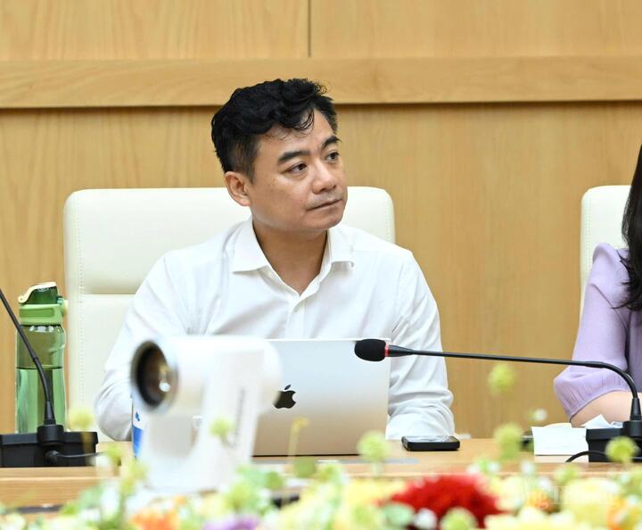 Hội đồng Kinh doanh Hoa Kỳ - ASEAN (USABC) đóng góp ý kiến tại hội nghị. Ảnh: Cấn Dũng