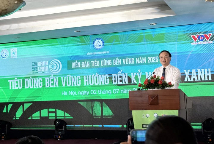 Ông Đỗ Tiến Sỹ, Tổng Giám đốc Đài Tiếng nói Việt Nam phát biểu. Ảnh: Hoàng Lan