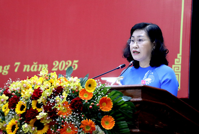 Bà Châu Thị Mỹ Phương - Chủ tịch HĐND tỉnh Đồng Tháp. Ảnh: Nguyệt Ánh.