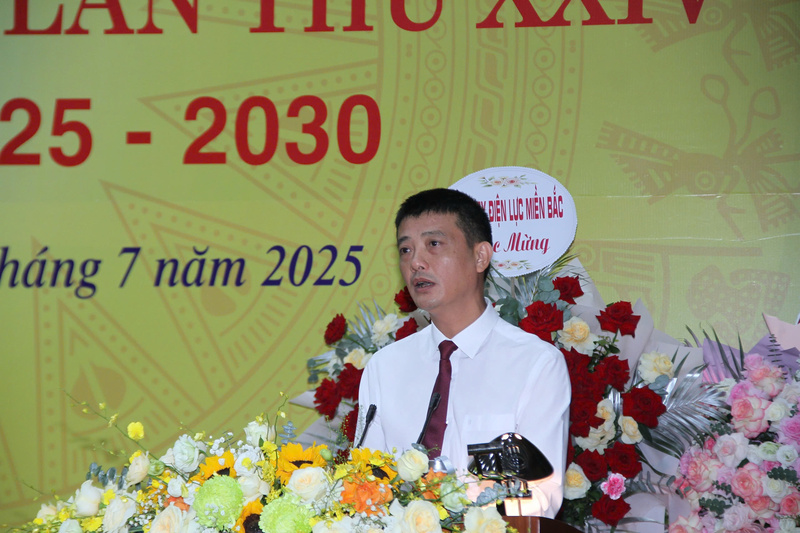 Ông Đỗ Hồng Quang, Phó Bí thư Đảng ủy UBND tỉnh Thanh Hóa phát biểu tại đại hội