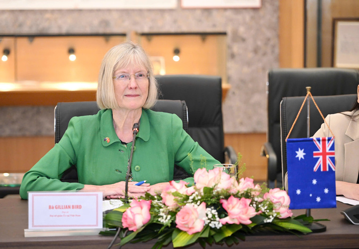 Đại sứ Gillian Bird thống nhất với những thông tin, giải pháp trong thúc đẩy quan hệ Việt Nam - Australia do Bộ trưởng Nguyễn Hồng Diên đưa ra