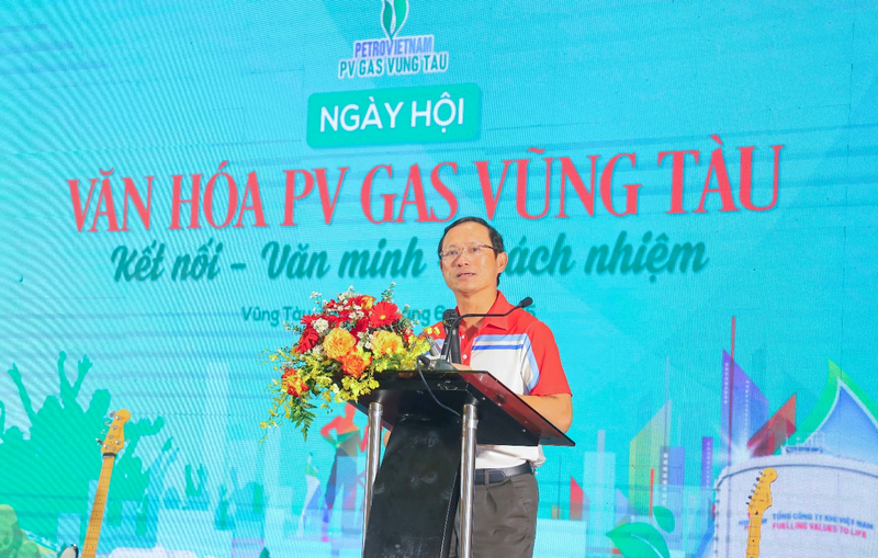 Lãnh đạo PV GAS VUNG TAU phát biểu tại sự kiện (Ảnh: PV GAS)