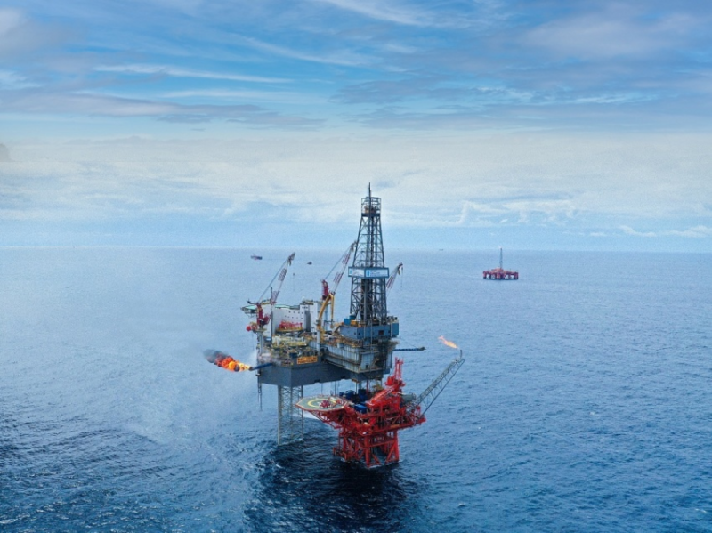 Toàn cảnh Dự án Phát triển mỏ Đại Hùng pha 3 (Ảnh: Petrovietnam)