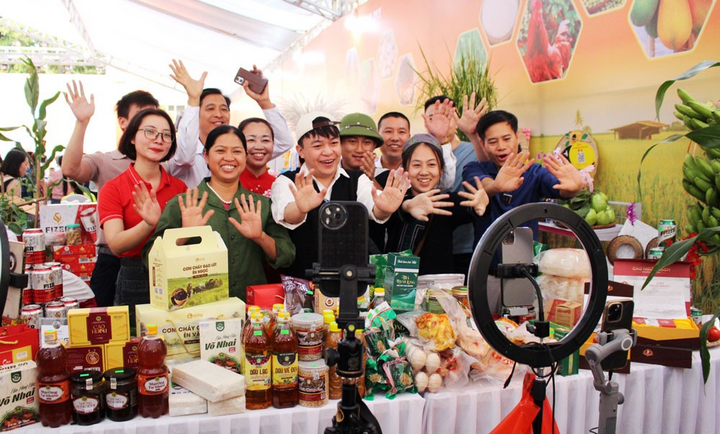 Thái Nguyên đa dạng phương thức tiêu thụ sản phẩm cho người dân, trong đó có bà con dân tộc thiểu số và miền núi. Ảnh minh họa