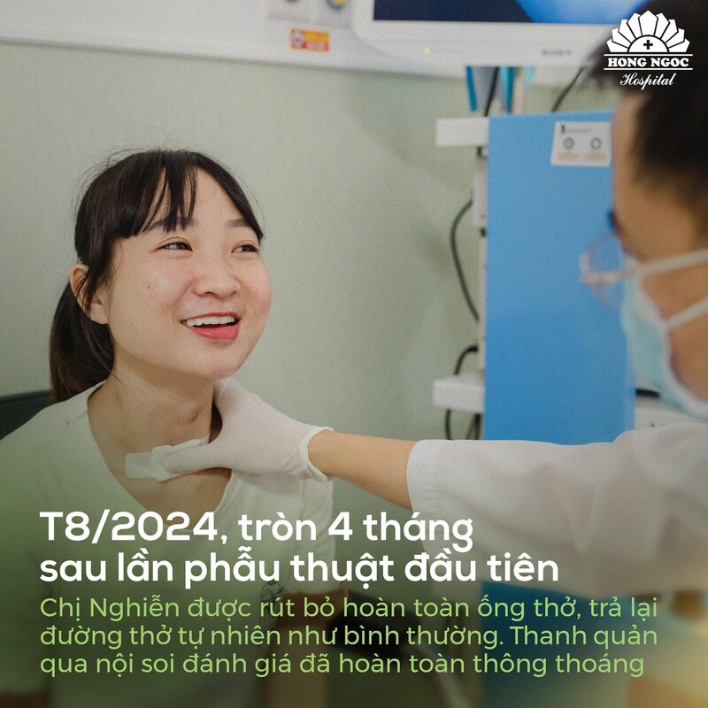 Vỡ òa hạnh phúc sau 2 năm được tháo ống thở