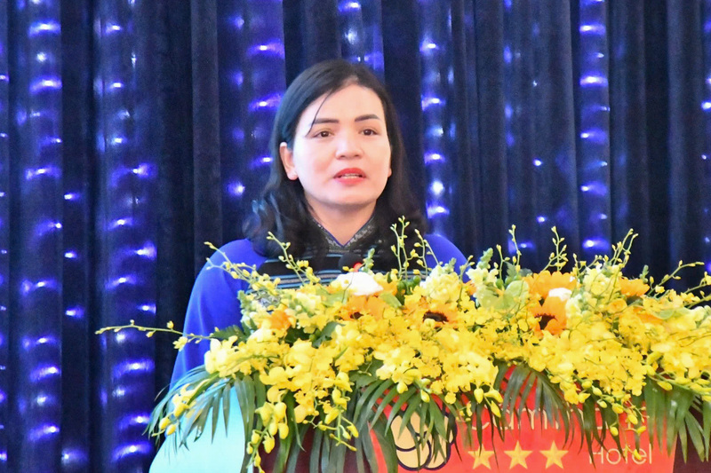 Bà Y Ngọc, Phó Chủ tịch Thường trực UBND tỉnh Quảng Ngãi. Ảnh: Quảng Phú