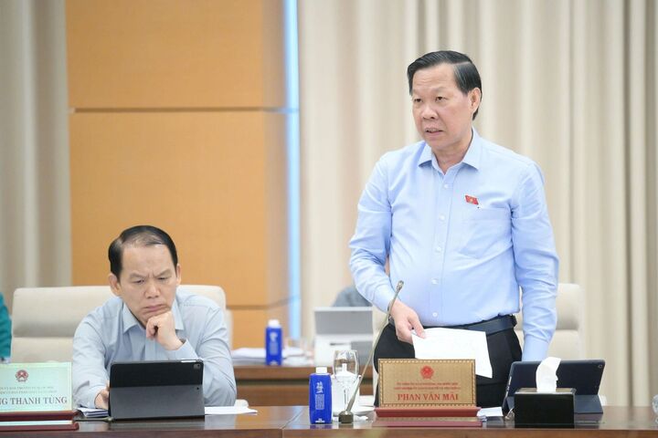 Chủ nhiệm Ủy ban Kinh tế và Tài chính Phan Văn Mãi. Ảnh: QH