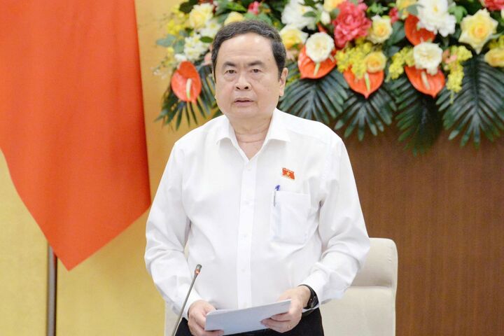 Chủ tịch Quốc hội Trần Thanh Mẫn phát biểu khai mạc. Ảnh: QH