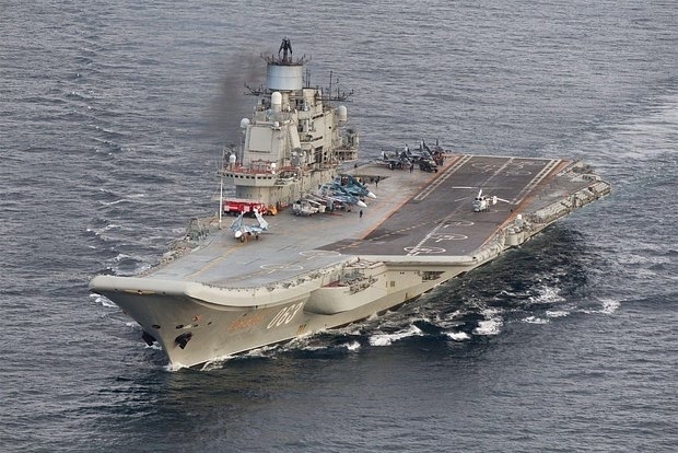 Tuần dương hạm mang máy bay Đô đốc Kuznetsov. Ảnh: RIAN