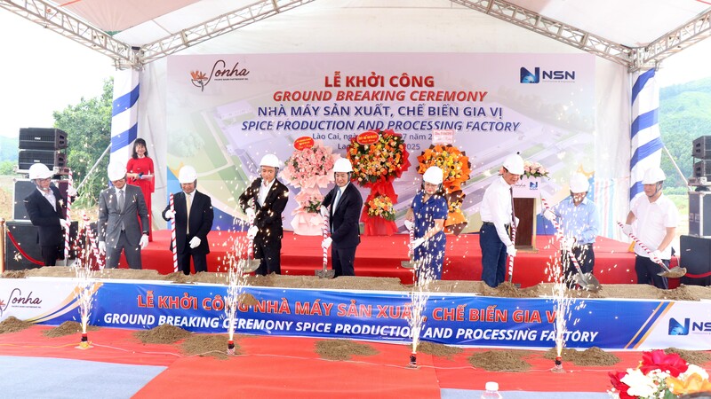 Dự án xây dựng Nhà máy sản xuất, chế biến gia vị của Công ty tại thôn Yên Dũng, xã Xuân Ái được kỳ vọng nâng tầm cây gia vị địa phương (Ảnh: Mạnh Cường)