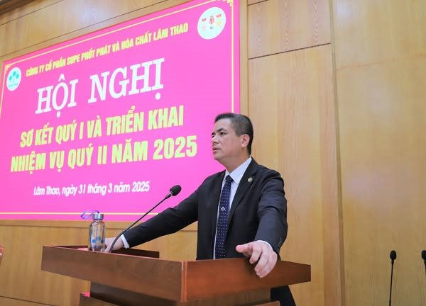 Bí thư Đảng ủy, Tổng Giám đốc Phạm Thanh Tùng ghi nhận, biểu dương và đánh giá cao kết quả sản xuất kinh doanh của Công ty đã đạt được trong quý đầu năm 2025