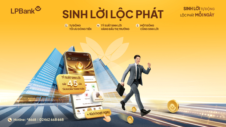 Sinh lời Lộc Phát 2.0: Tài khoản thanh toán “đẻ lãi” tới 4,5%/năm – mức sinh lời tốt nhất thị trường hiện nay - 1