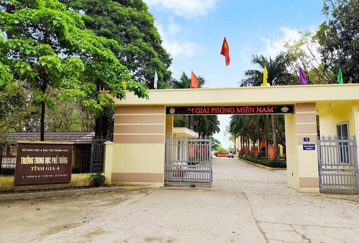 Trường THPT Tĩnh Gia 4. Ảnh: Hoàng Lam