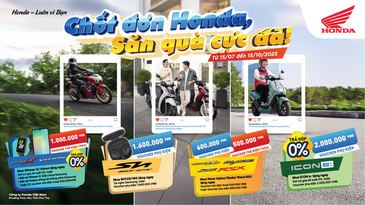 Chương trình khuyến mãi của Honda Việt Nam