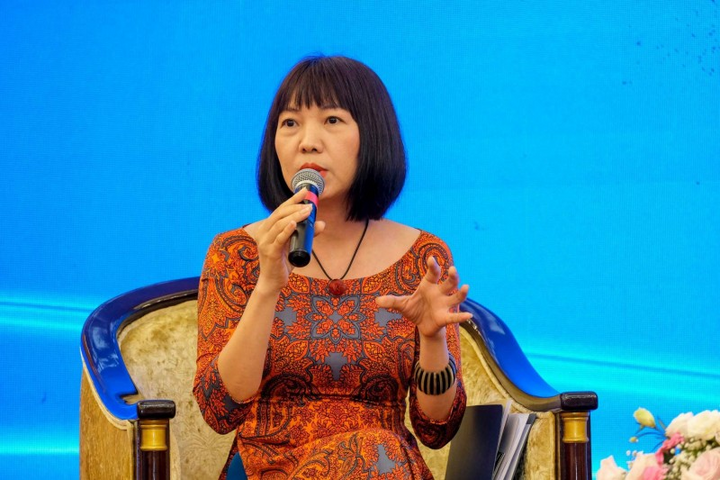 Bà Trần Tuyết Lan- Giám đốc Công ty CP Doanh nghiệp xã hội Craft Link. Ảnh: Hải Linh