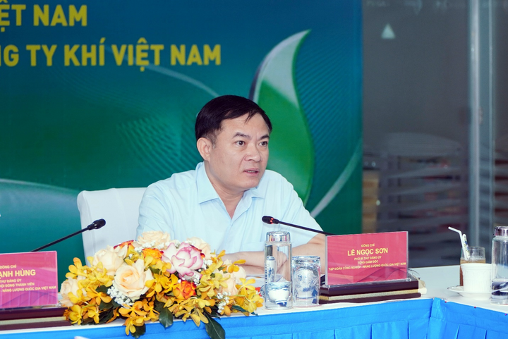 Tổng Giám đốc Petrovietnam Lê Ngọc Sơn nhấn mạnh vai trò và đóng góp quan trọng của việc xây dựng chiến lược của PV GAS trong Tập đoàn (Ảnh: PV GAS)