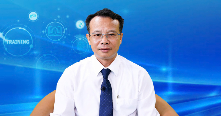Ông Nguyễn Thanh Tuấn – Phó Hiệu trưởng Trường Cao đẳng Công nghiệp và Xây dựng. Ảnh: Quốc Chuyển