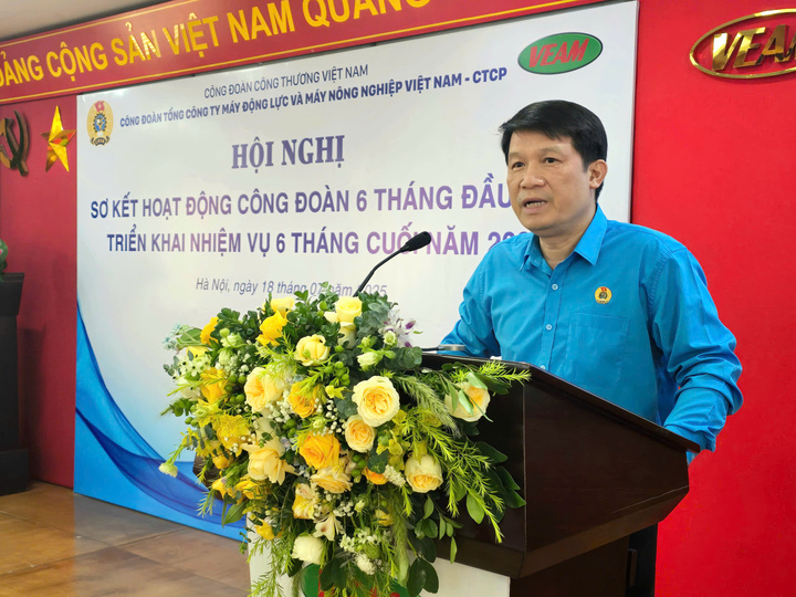 Ông Mai Mạnh Dũng- Chủ tịch Công đoàn VEAM. Ảnh: Thu Hường