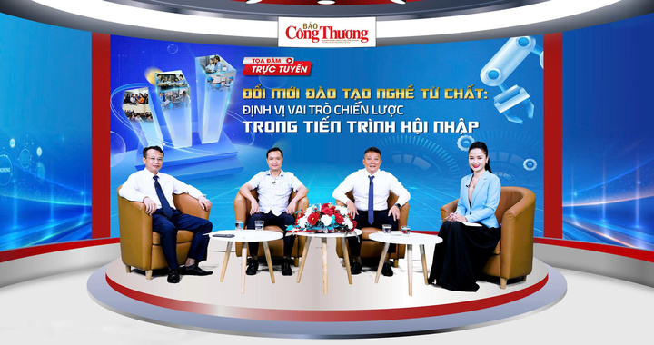 Toạ đàm Đổi mới đào tạo nghề từ chất: Định vị vai trò chiến lược trong tiến trình hội nhập do Báo Công Thương tổ chức sáng 18/7