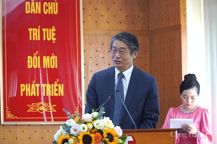 Đại sứ đặc mệnh toàn quyền Nhật Bản tại Việt Nam Ito Naoki phát biểu tại buổi lễ
