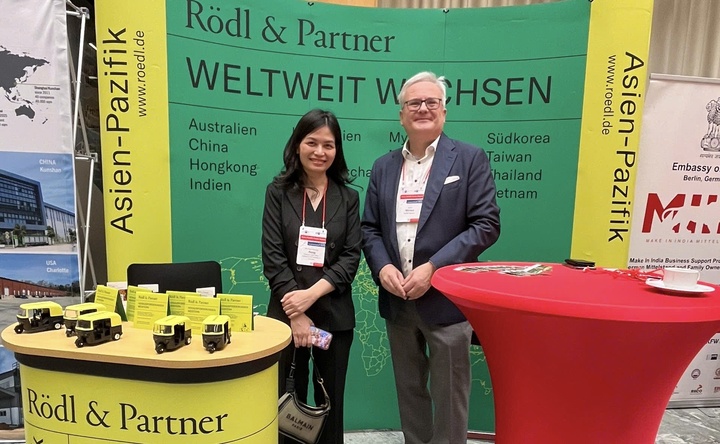 Các sản phẩm của Việt Nam được giới thiệu tại gian hàng. Ảnh: Thương vụ Việt Nam tại Đức