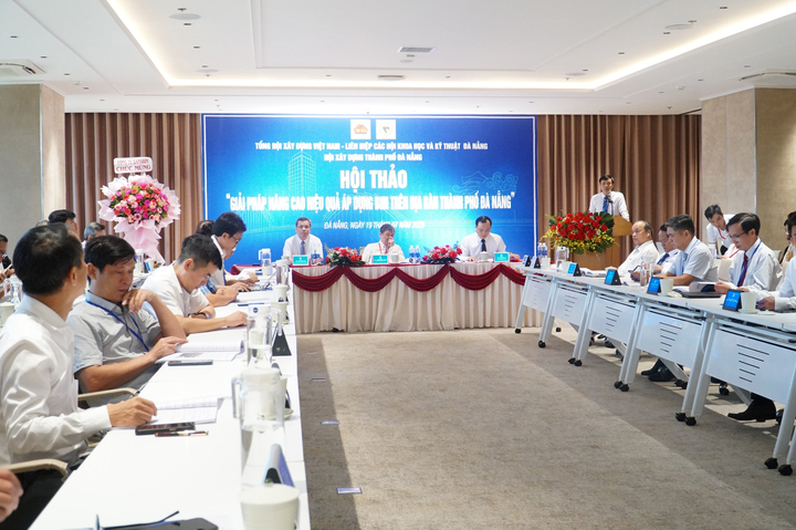 Hội thảo ''Giải pháp nâng cao hiệu quả áp dụng BIM trên địa bàn thành phố Đà Nẵng''. Ảnh: Vũ Lê